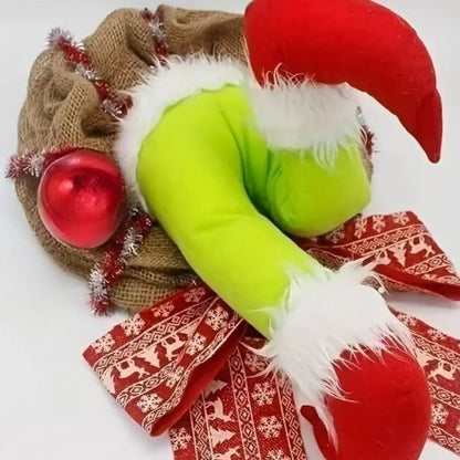 Guirlanda de Natal Papai Noel Grinch Merry Christmas