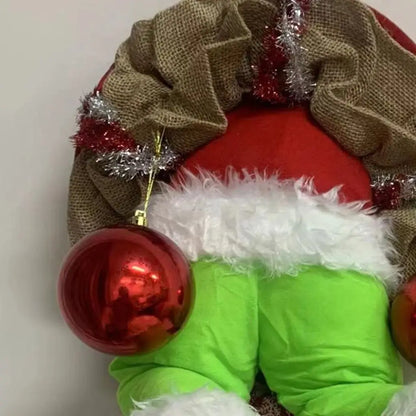 Guirlanda de Natal Papai Noel Grinch Merry Christmas