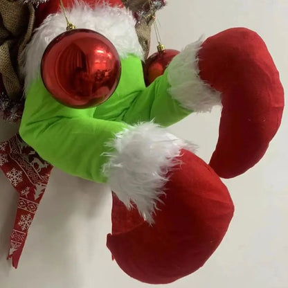 Guirlanda de Porta Grinch Papai Noel Decoração Natal Christmas