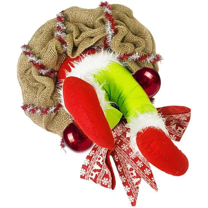 Guirlanda de Natal Papai Noel Grinch Merry Christmas