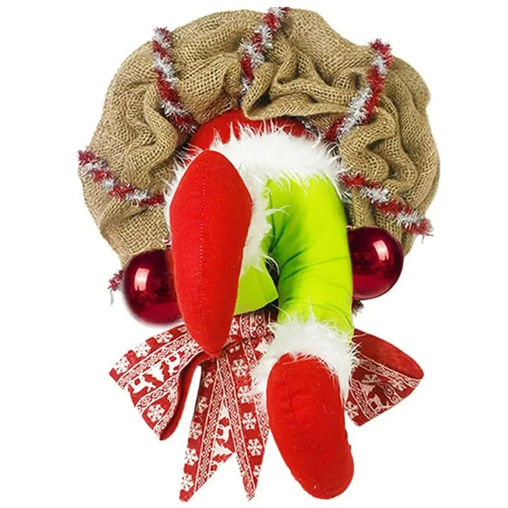 Guirlanda de Natal Papai Noel Grinch Merry Christmas