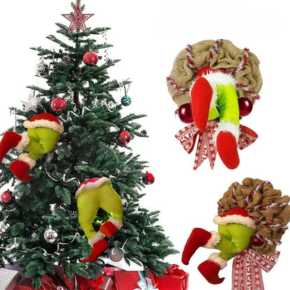 Guirlanda de Natal Papai Noel Grinch Merry Christmas