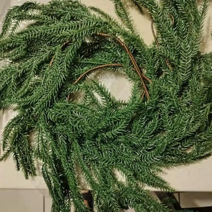 Guirlanda de Natal Pinheiro Norfolk Videira Verdejante Para Decoração