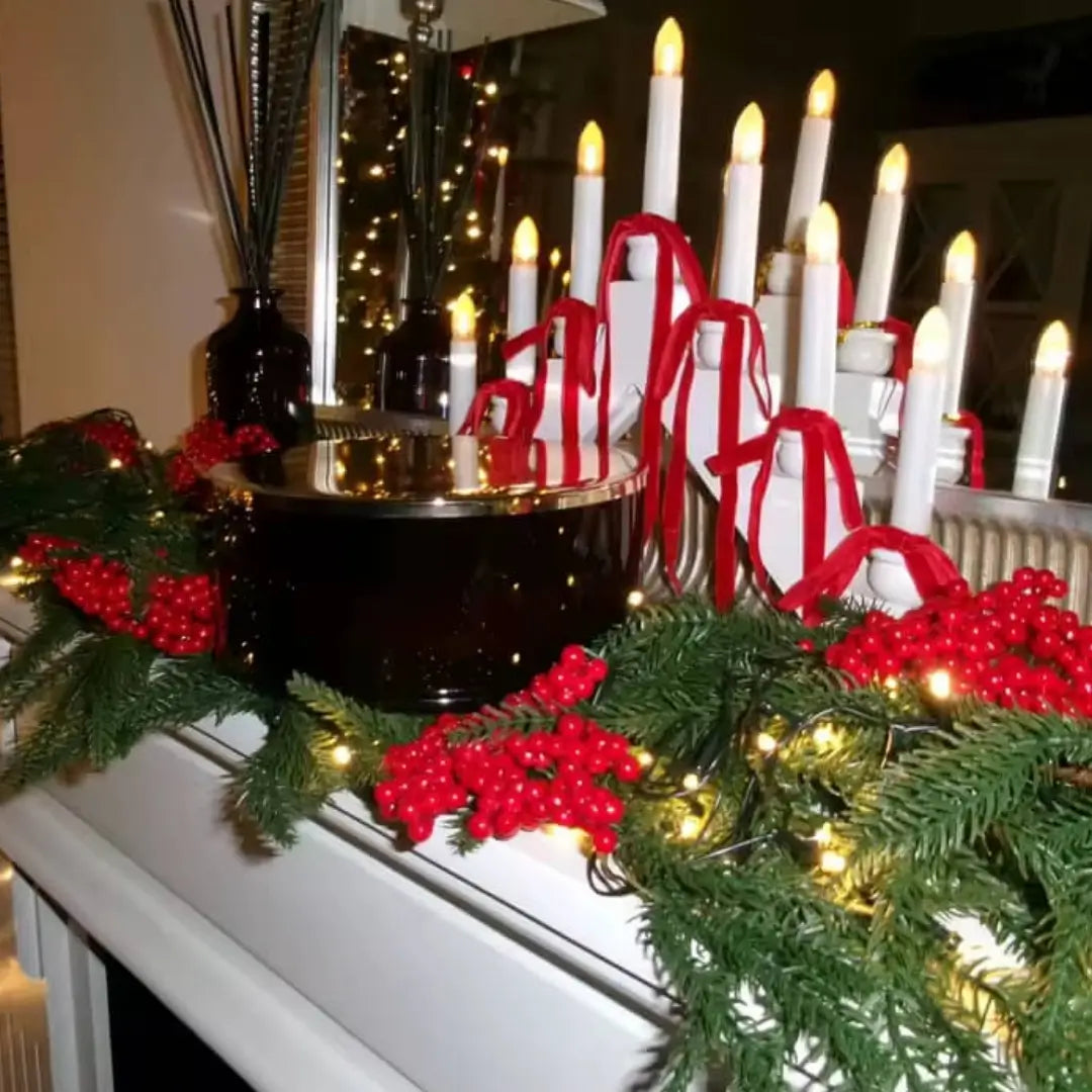 Guirlanda de Natal Pinheiro Norfolk Videira Verdejante Para Decoração