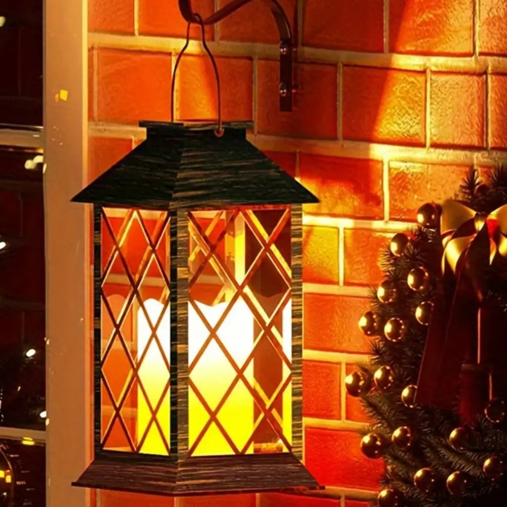 Lanterna Decorativa Led Solar Iluminação Decoração Jardim