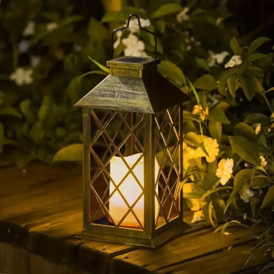 Lanterna Decorativa Led Solar Iluminação Decoração Jardim