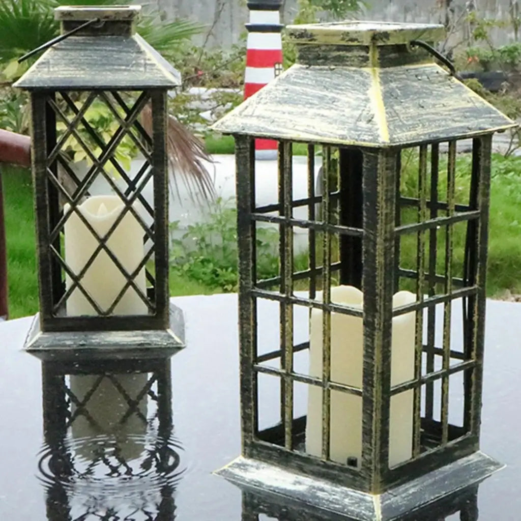 Lanterna Decorativa Led Solar Iluminação Decoração Jardim