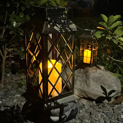 Lanterna Decorativa Led Solar Iluminação Decoração Jardim