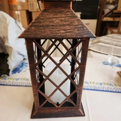 Lanterna Decorativa Led Solar Iluminação Decoração Jardim