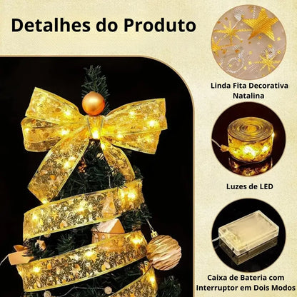 Led Árvore de Natal Fita Decorativa Luzes de Natal Encantada