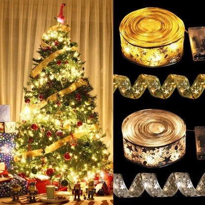 Led Árvore de Natal Fita Decorativa Luzes de Natal Encantada