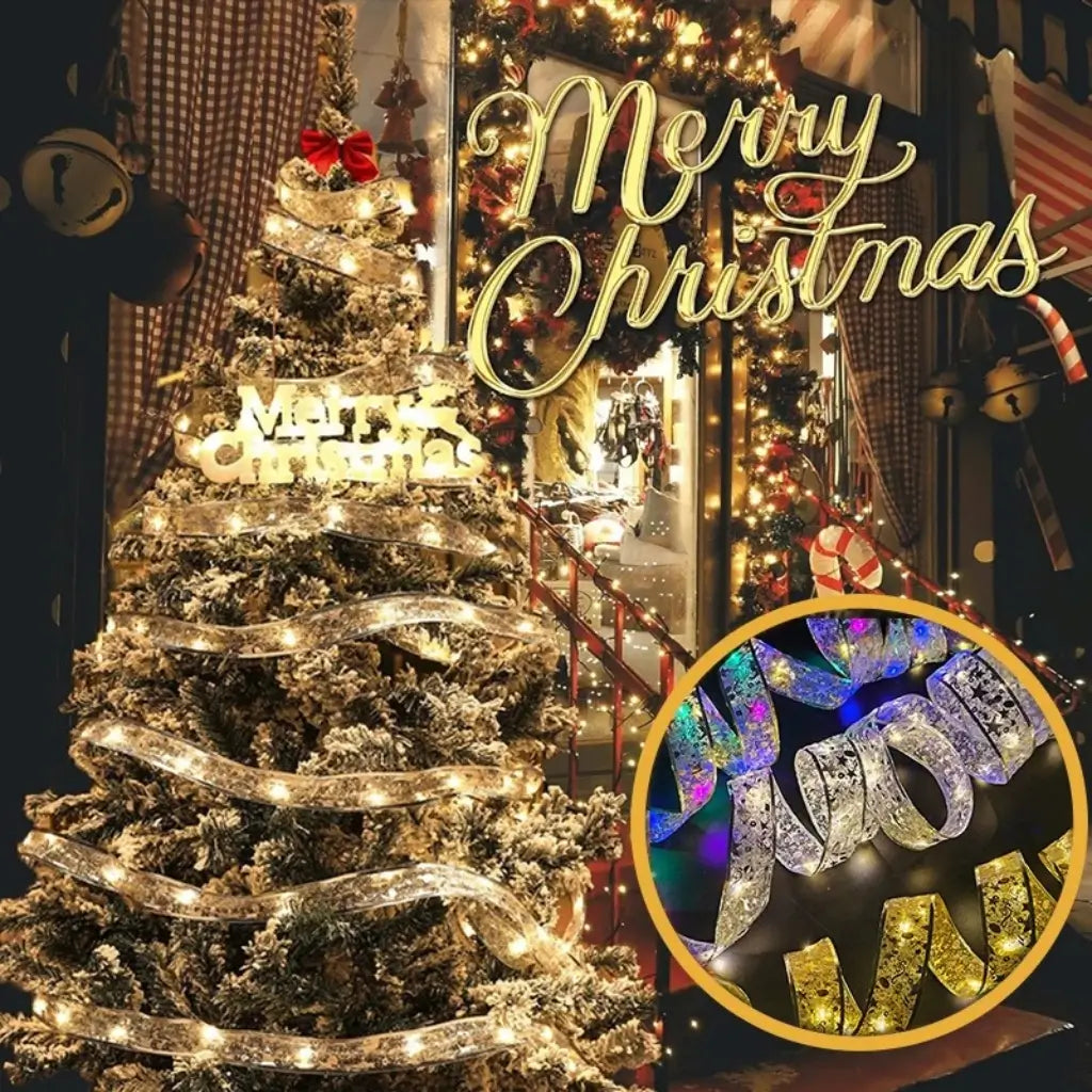 Led Árvore de Natal Fita Decorativa Luzes de Natal Encantada