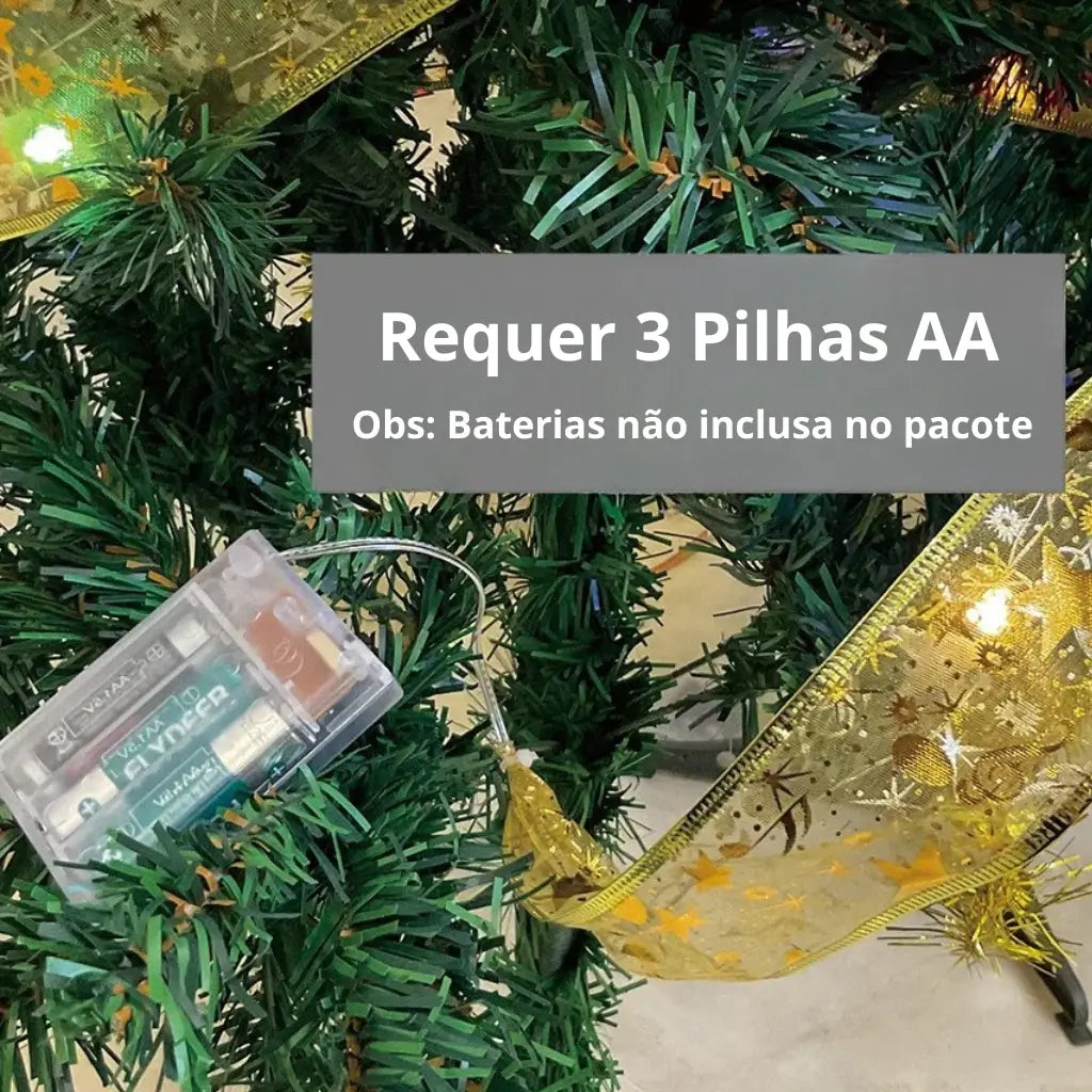 Led Árvore de Natal Fita Decorativa Luzes de Natal Encantada