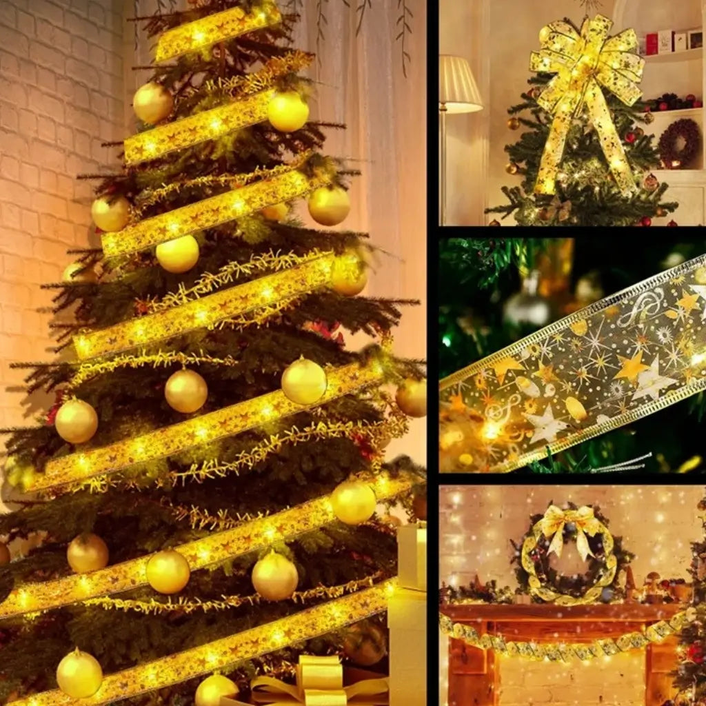 Led Árvore de Natal Fita Decorativa Luzes de Natal Encantada