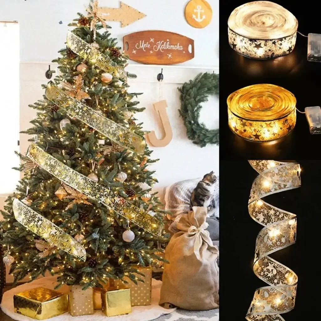 Led Árvore de Natal Fita Decorativa Luzes de Natal Encantada