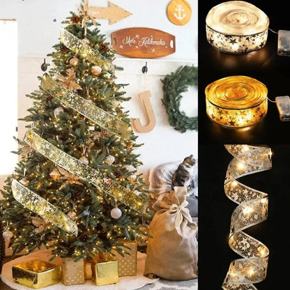 Led Árvore de Natal Fita Decorativa Luzes de Natal Encantada