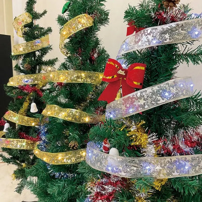Led Árvore de Natal Fita Decorativa Luzes de Natal Encantada