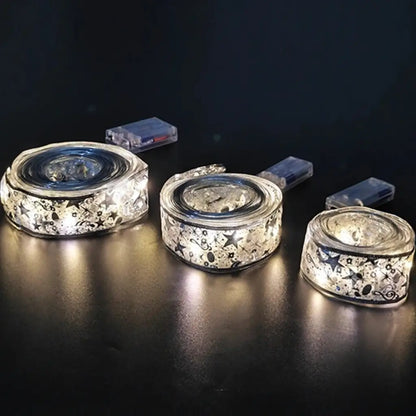Led Árvore de Natal Fita Decorativa Luzes de Natal Encantada