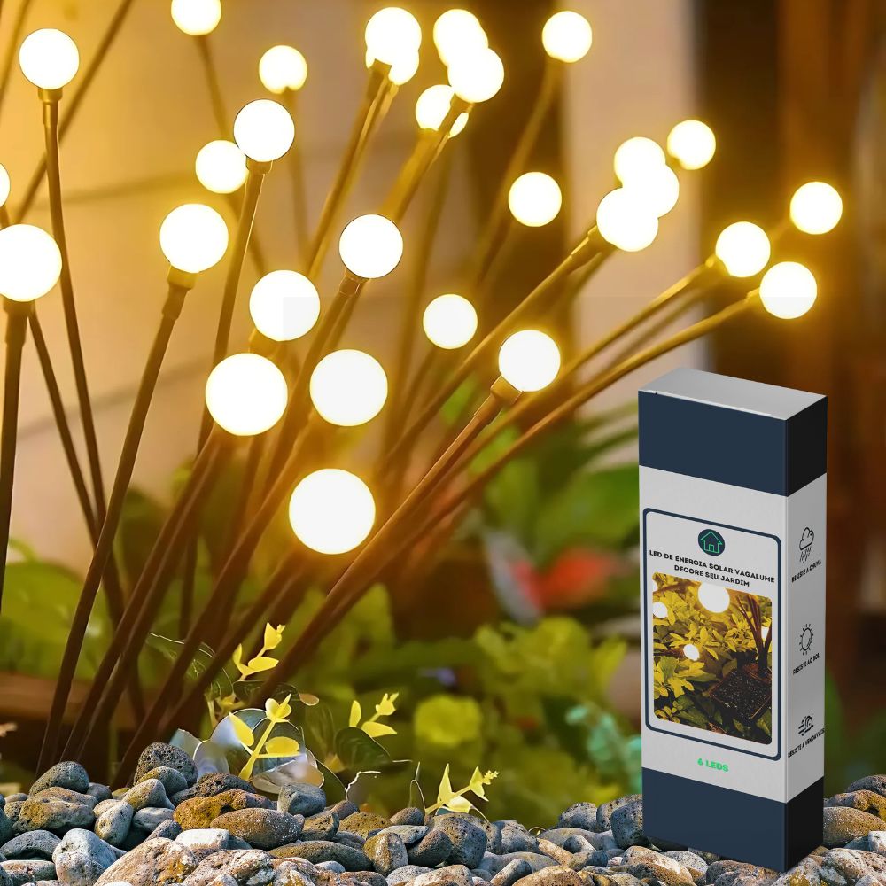 Led de Energia Solar Vagalume - Decoração de Natal