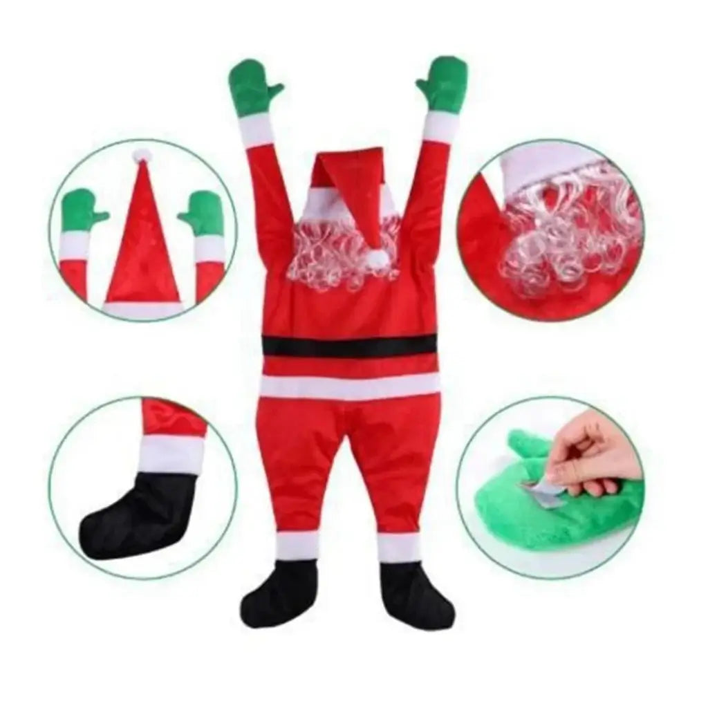 Papai Noel Pendurado Decoração de Natal Merry Christma