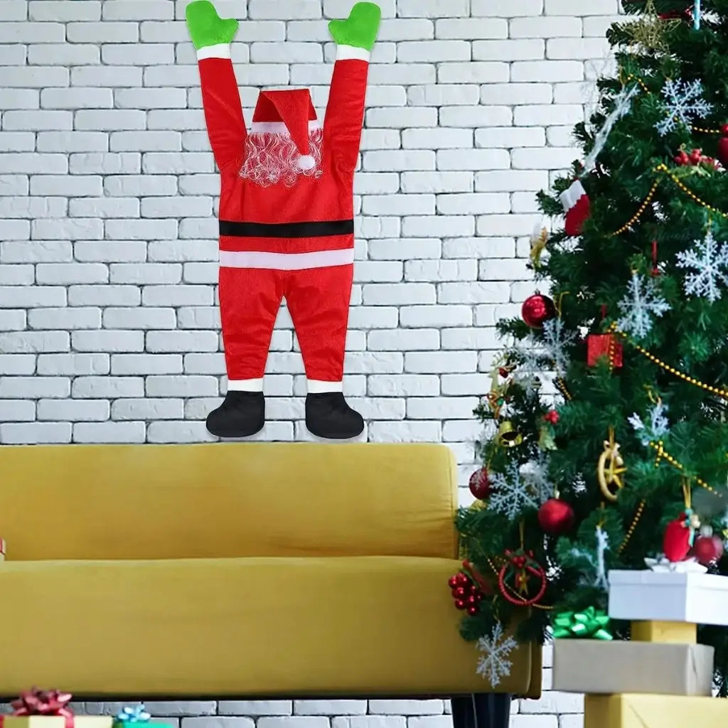 Papai Noel Pendurado Decoração de Natal Merry Christma