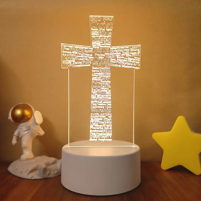 Luminária da Salvação - Decoração Iluminada 16 Cores RGB