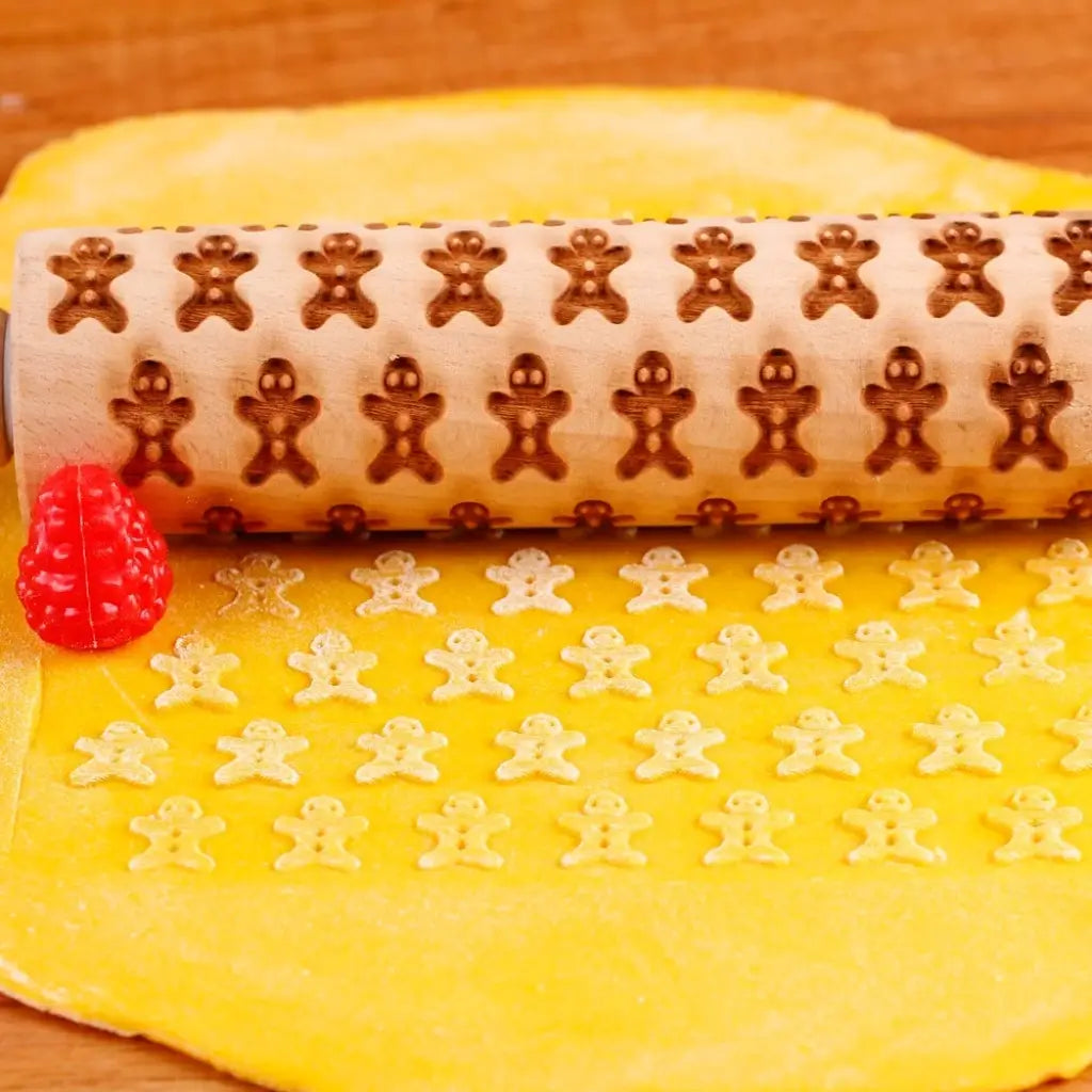 Rolo de Massa para Biscoito Decorado de Natal | Pino Artesanal Merry Christmas