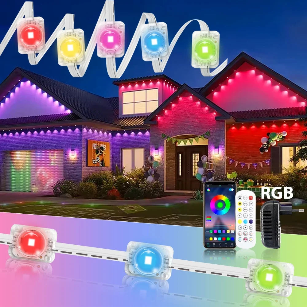 Luzes Leds Coloridas Inteligente - Decoração Natalina
