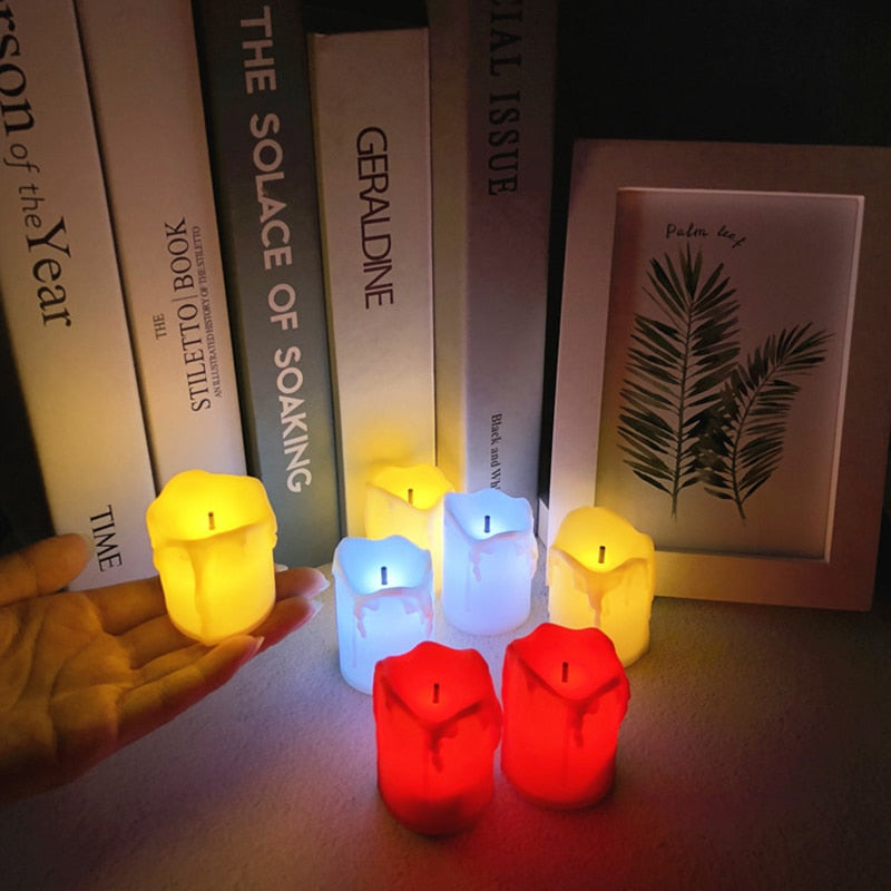 Vela de Led Eletrônica Conjunto Luz Romantic