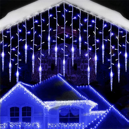 Pisca Pisca Cascata de Leds Natalinos - Decoração de Natal