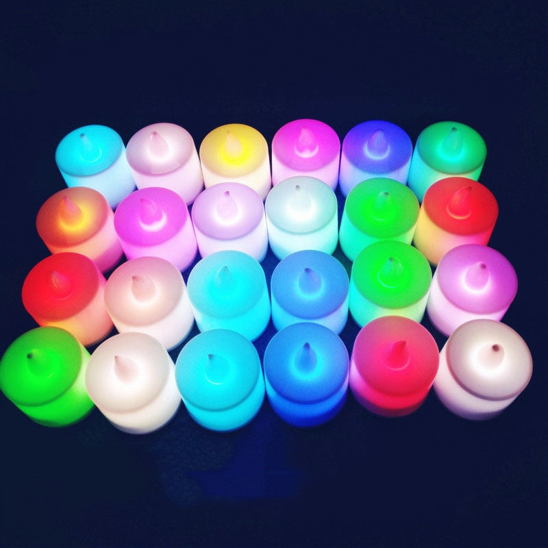 Vela de Led Conjunto Luz Multicolorido