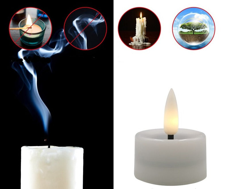 Vela Led Eletrônicas Conjunto Luz Pavio