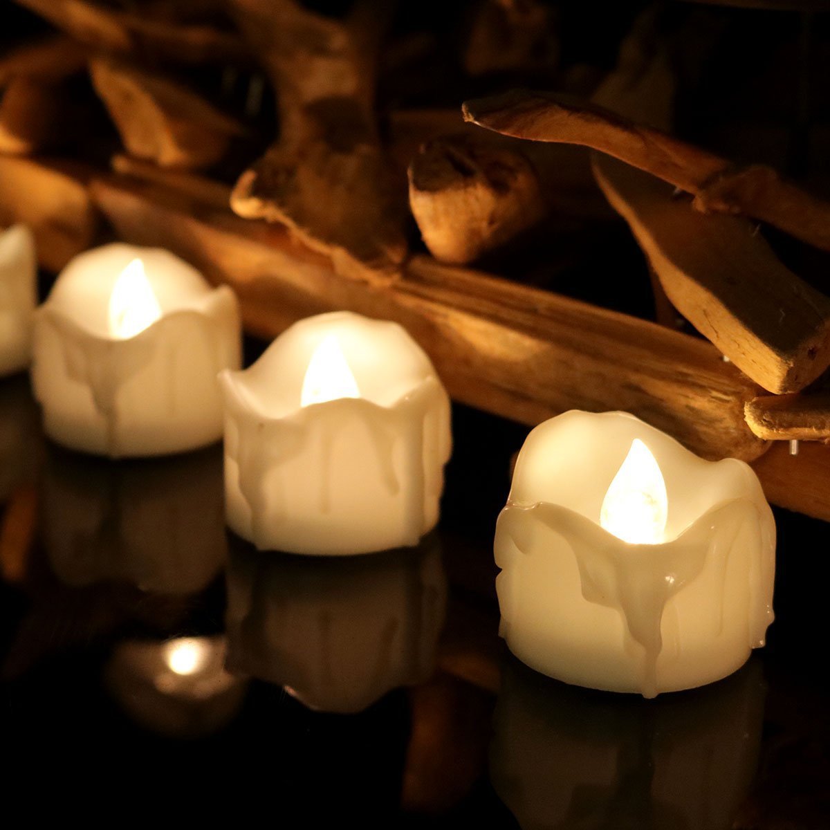 Vela de Led Eletrônica Conjunto Luz Anã