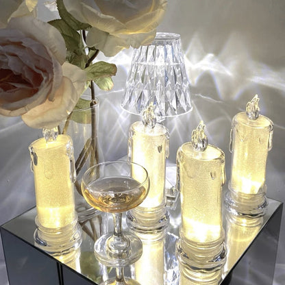 Vela de Led Eletrônica Decorativa Crystal