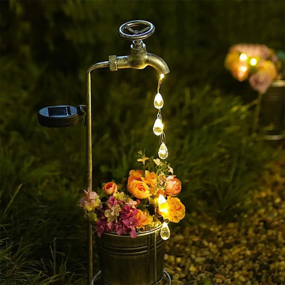 Luminária Led Solar de Torneira e Gotas D'água - Swanlight