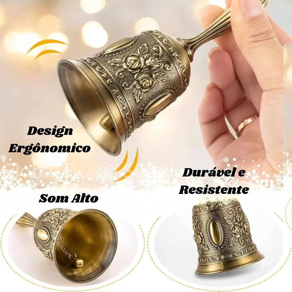 Sino de Mão Modelo Bate Sino Bonsho Vintage