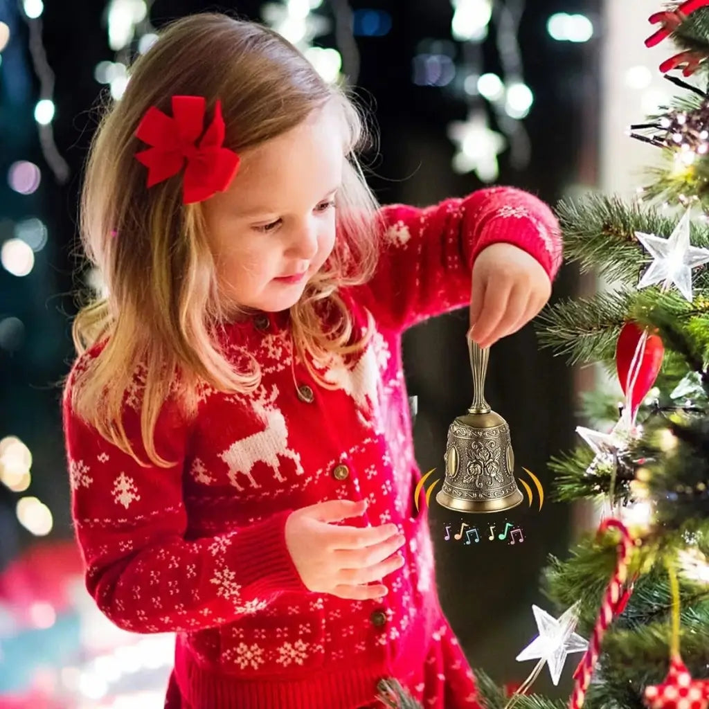 Sino de Natal Modelo Bate Sino Pequenino Merry Christmas