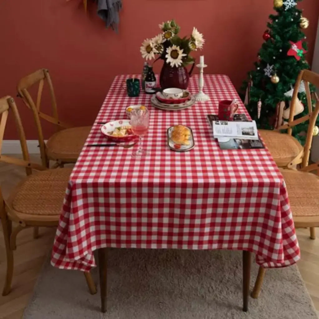 Toalha de Mesa Natal Linho Algodão Merry Christmas