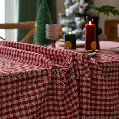 Toalha de Mesa Natal Red Christmas Decoração de Natal