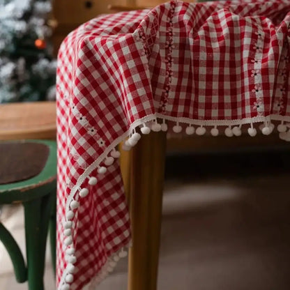 Toalha de Mesa Natal Red Christmas Decoração de Natal