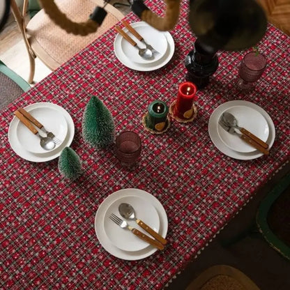 Toalha de Mesa Natal Red Christmas Decoração de Natal