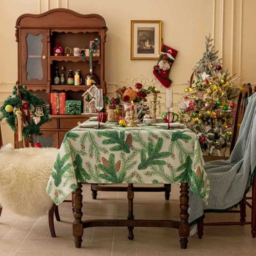 Toalha de Mesa de Natal Mesa Posta Natal Boas Festas