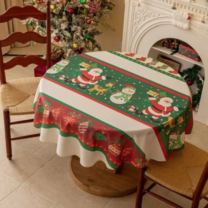 Toalha de Mesa de Natal Redonda Boas Festas