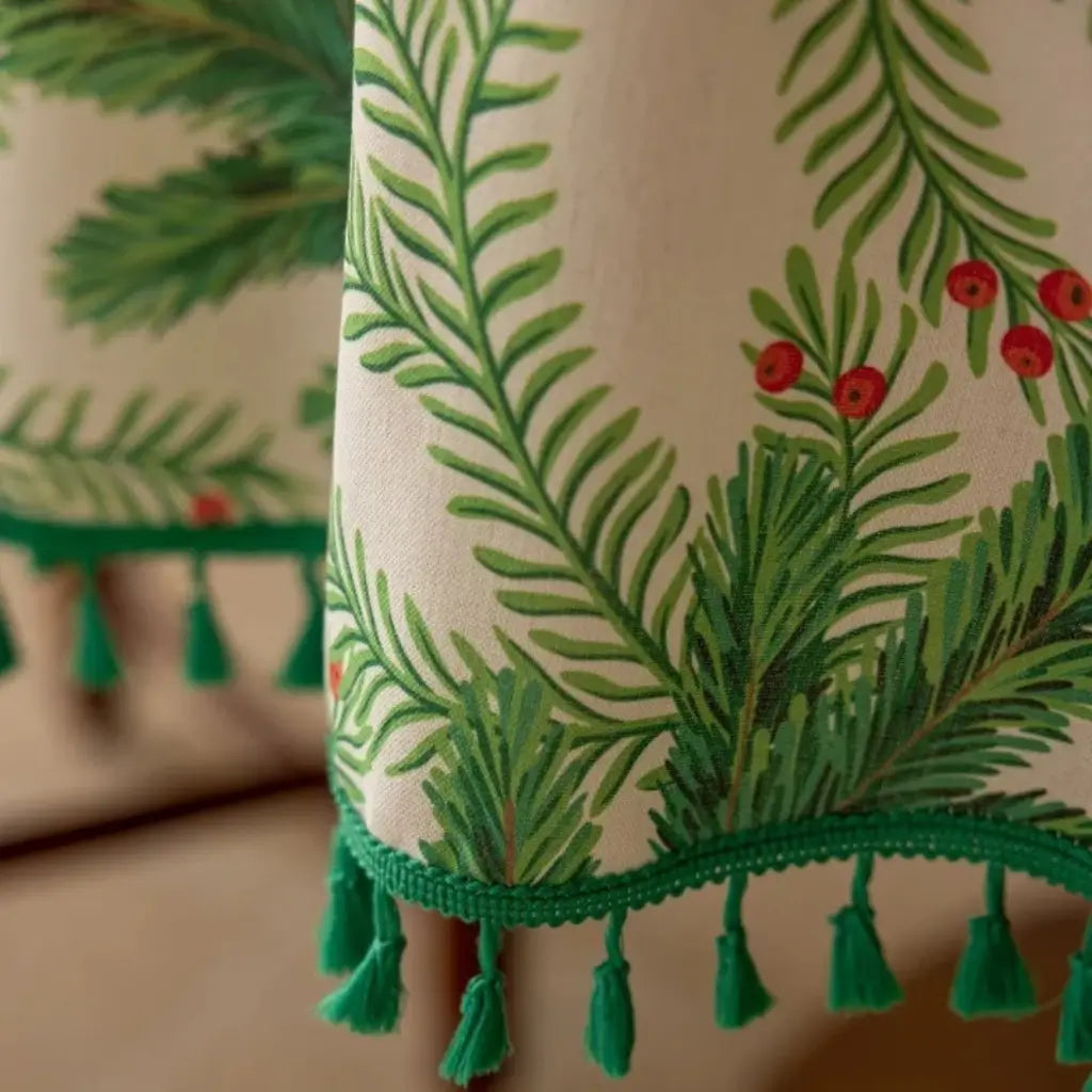 Toalha de Mesa de Natal Redonda Boas Festas