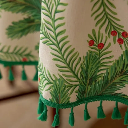 Toalha de Mesa de Natal Redonda Boas Festas