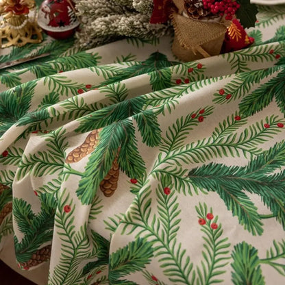 Toalha de Mesa de Natal Redonda Boas Festas