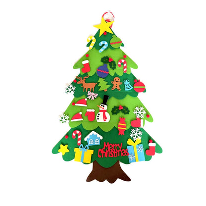 Árvore de Natal Decorada Enfeite de Natal Educativo Para Crianças