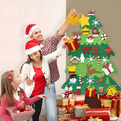 Árvore de Natal Decorada Enfeite de Natal Educativo Para Crianças