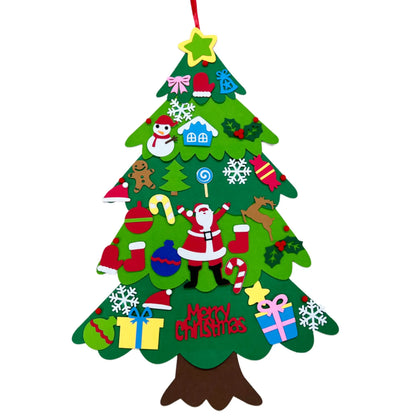 Árvore de Natal Decorada Enfeite de Natal Educativo Para Crianças