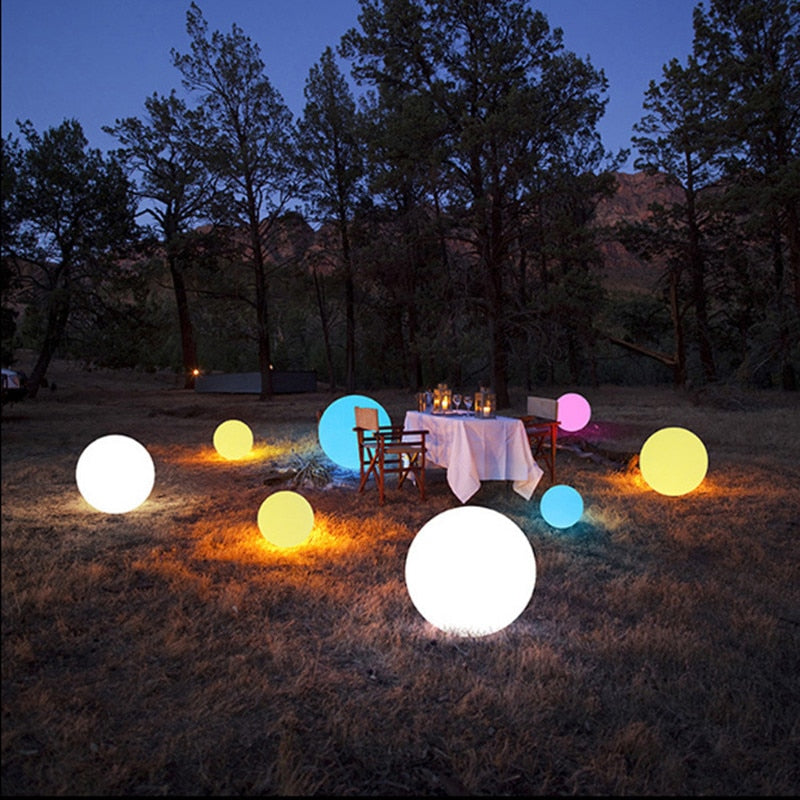 Bola Led Solar Iluminação Flutuante Impermeável Decoração Jardim